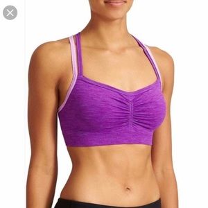 NWT Athleta Namesta Seamless Bra Small Purple Pink